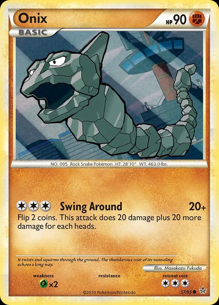 Unleashed Onix card front, 57/95