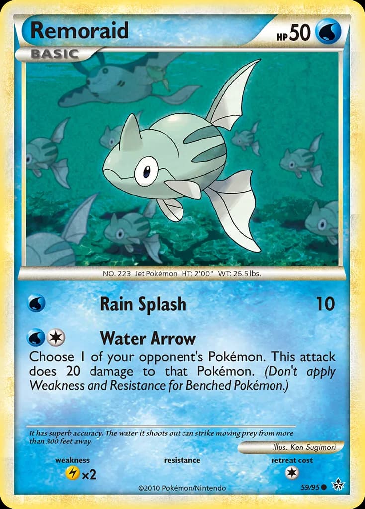 Unleashed Remoraid card front, 59/95