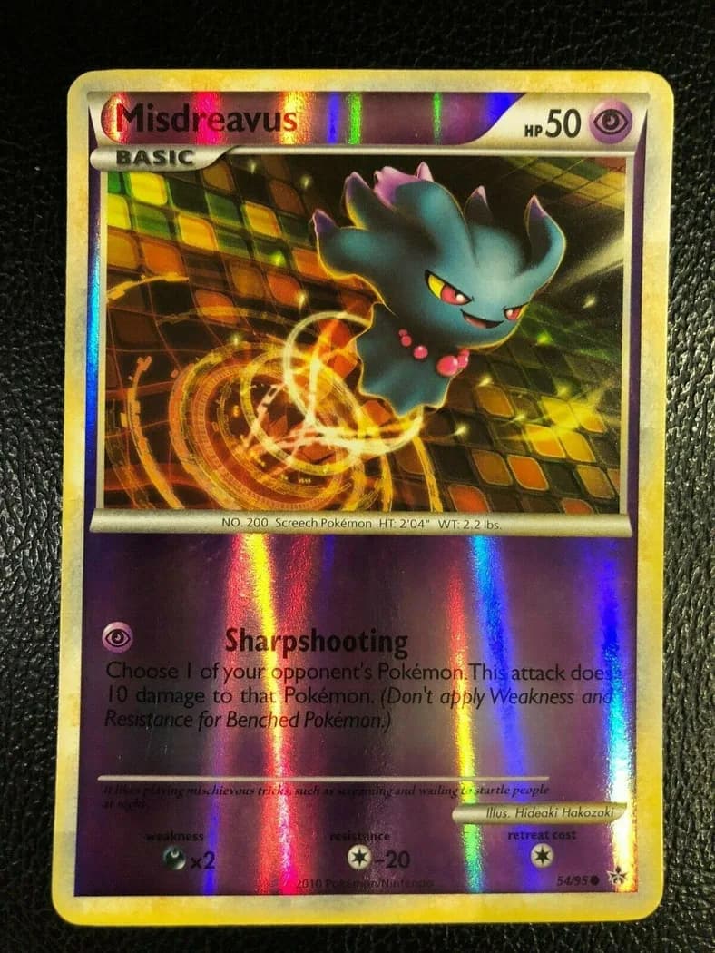 Misdreavus reverse holo card front, Unleashed 54/95