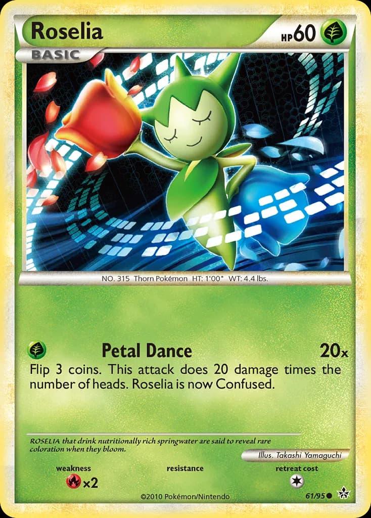 Unleashed Roselia card front, 61/95