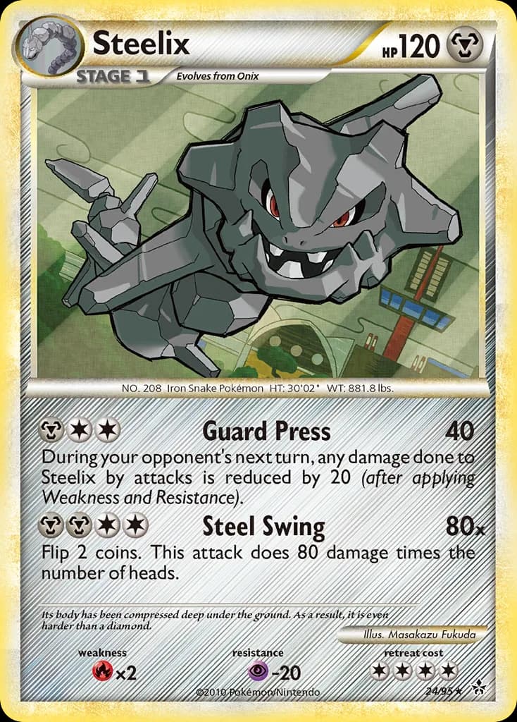 Unleashed Steelix card front, 24/95