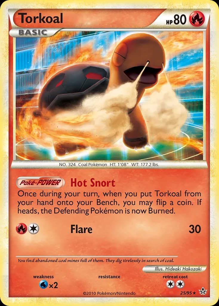 Unleashed Torkoal card front, 25/95