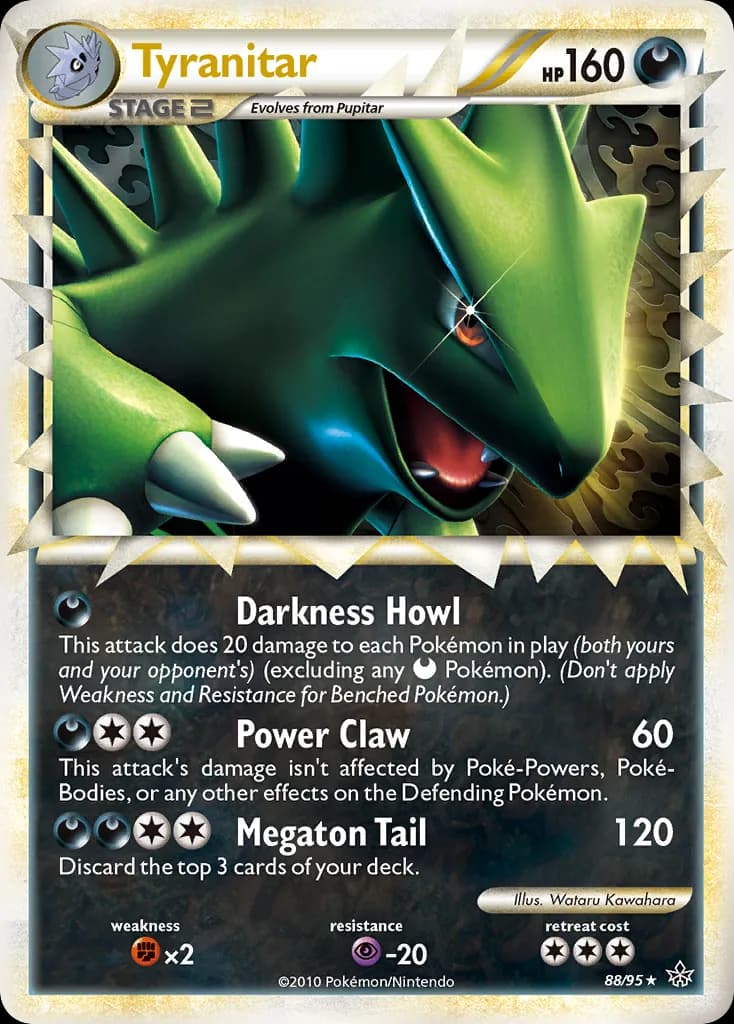 Tyranitar card front, Unleashed 88/95