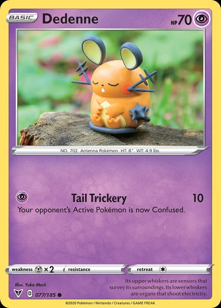 Vivid Voltage Dedenne card front, 77/185