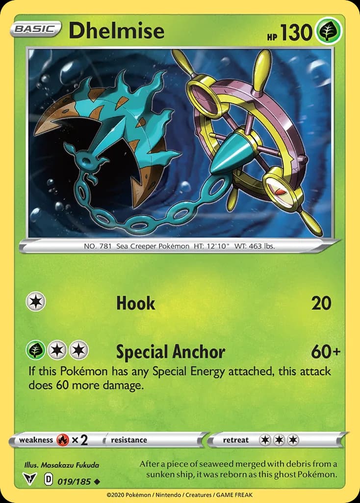 Vivid Voltage Dhelmise card front, 19/185