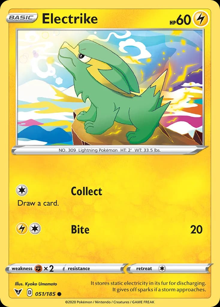 Vivid Voltage Electrike card front, 51/185