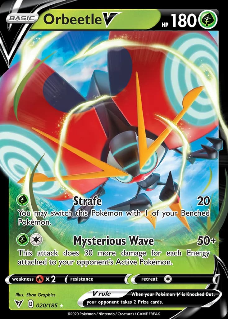 Vivid Voltage Orbeetle V card front, 20/185