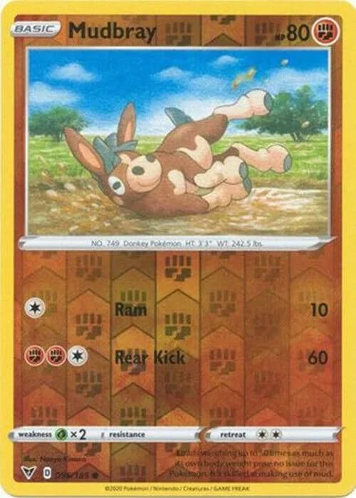 Mudbray reverse holo card front, Vivid Voltage 96/185