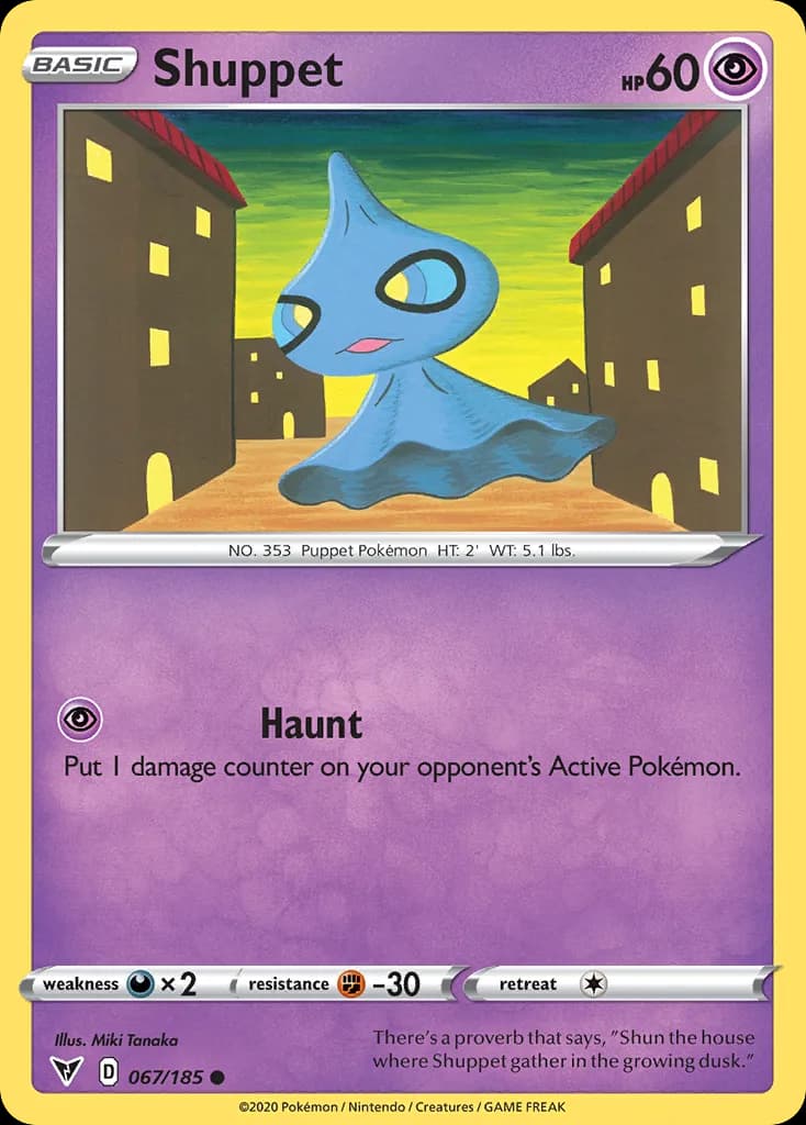 Vivid Voltage Shuppet card front, 67/185