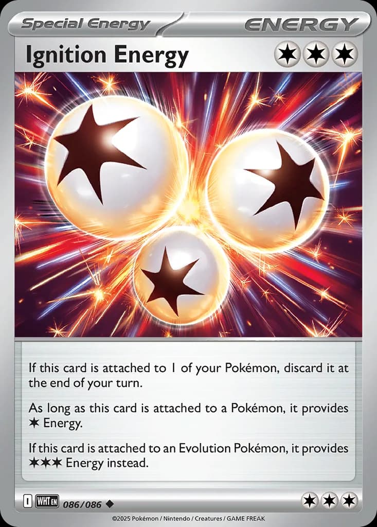 White Flare Ignition Energy card front, 86/86