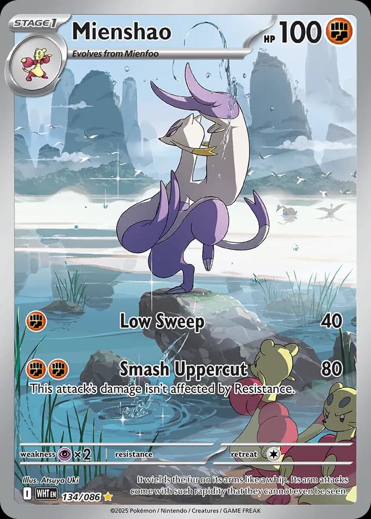 White Flare Mienshao card front, 134/86