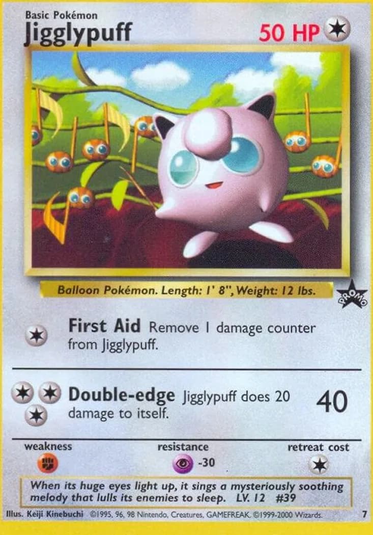 Jigglypuff card front, Wizards Black Star Promos 7