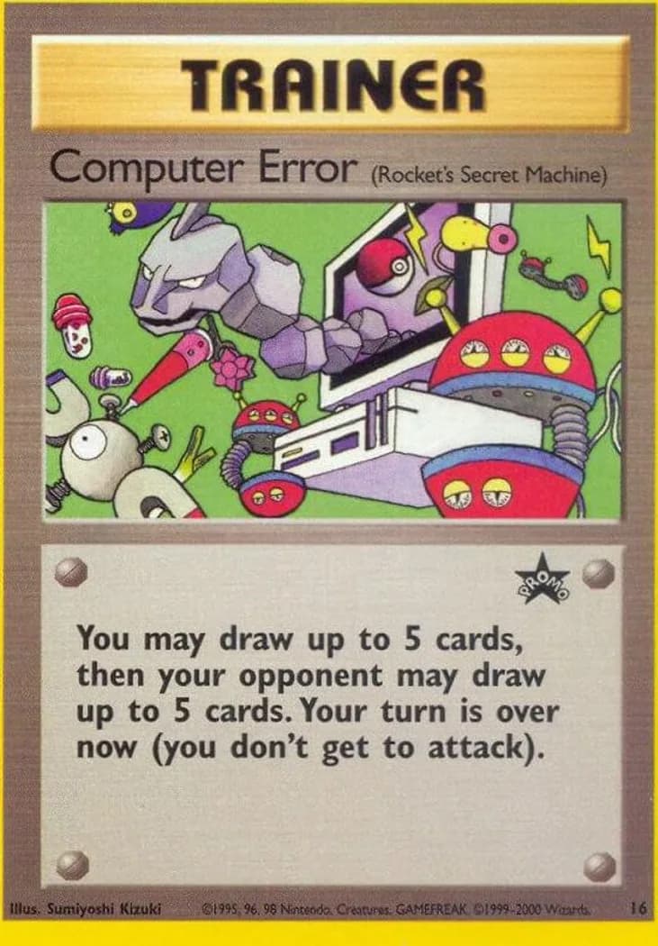 Computer Error card front, Wizards Black Star Promos 16