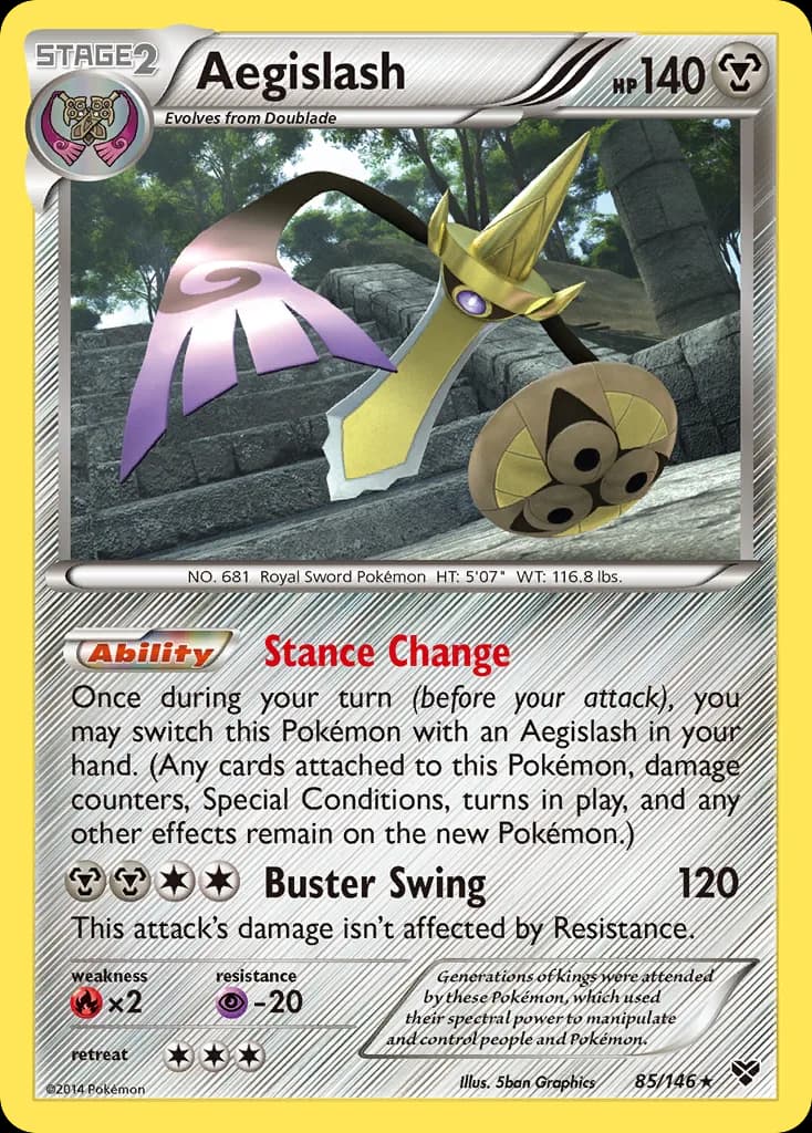 Aegislash card front, XY 85/146