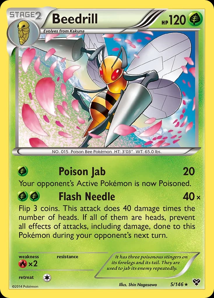 XY Beedrill card front, 5/146