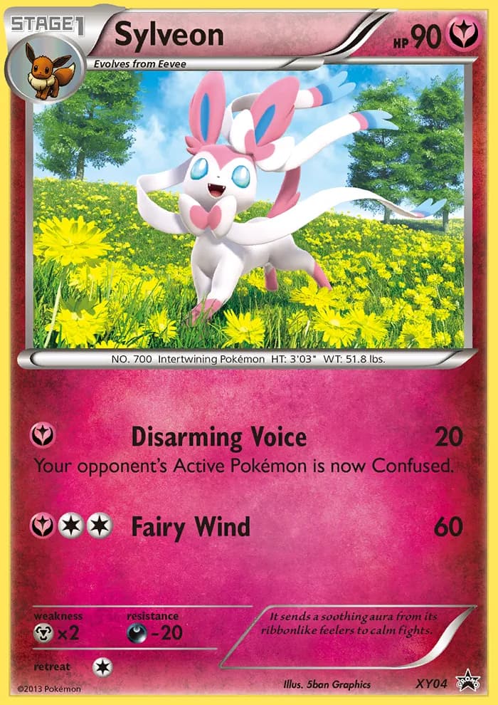 Sylveon card front, XY Black Star Promos XY04