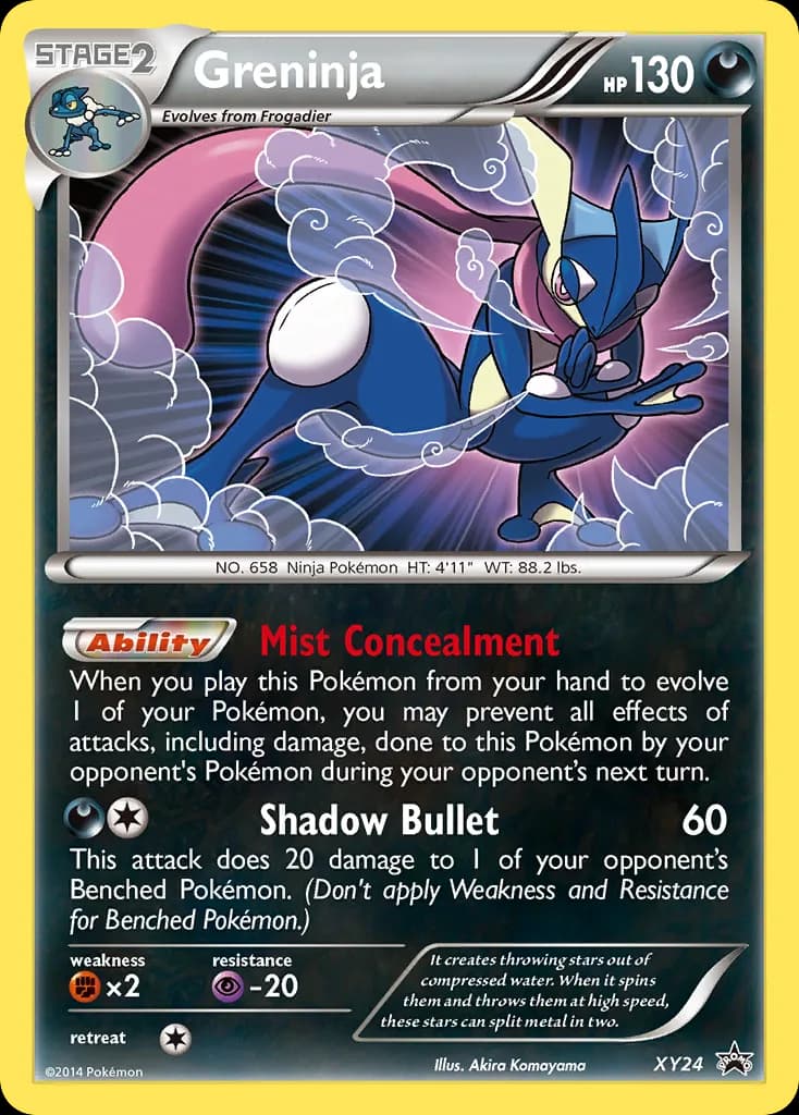 Greninja card front, XY Black Star Promos XY24