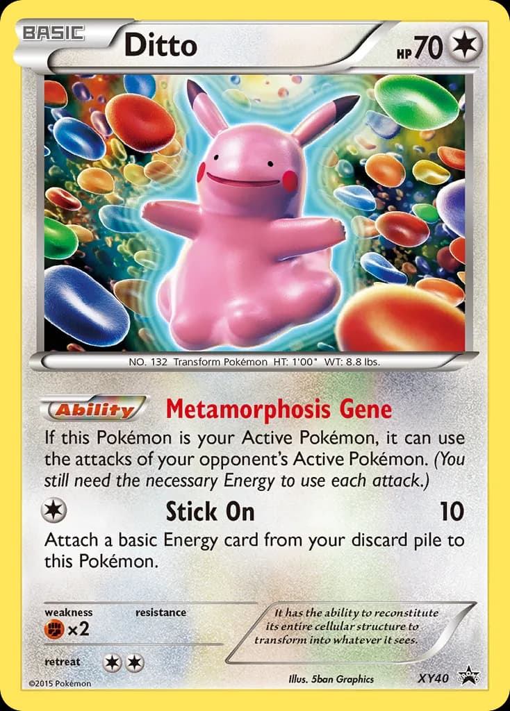 Ditto card front, XY Black Star Promos XY40