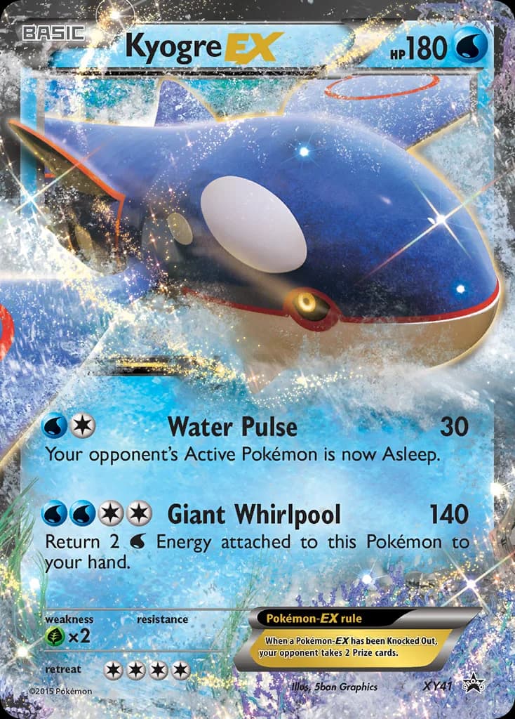 XY Black Star Promos Kyogre-EX card front, XY41