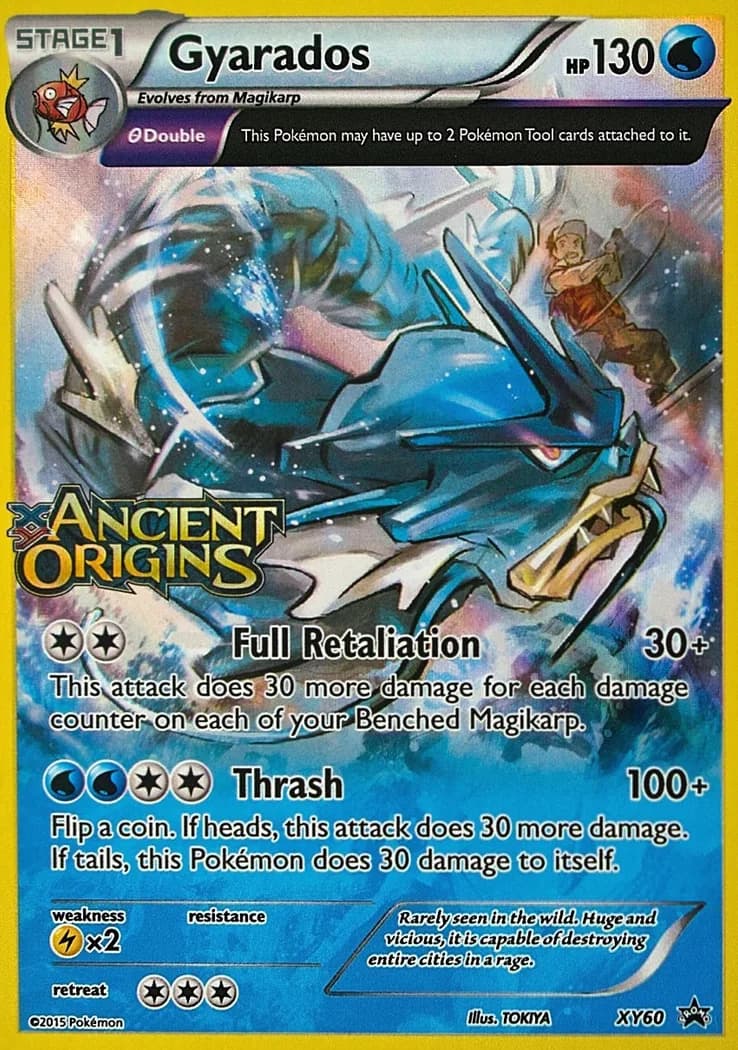 Gyarados card front, XY Black Star Promos XY60