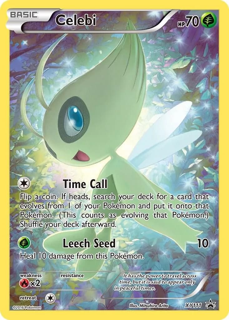 XY Black Star Promos Celebi card front, XY111