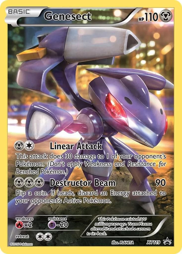 XY Black Star Promos Genesect holo promo card front, XY119