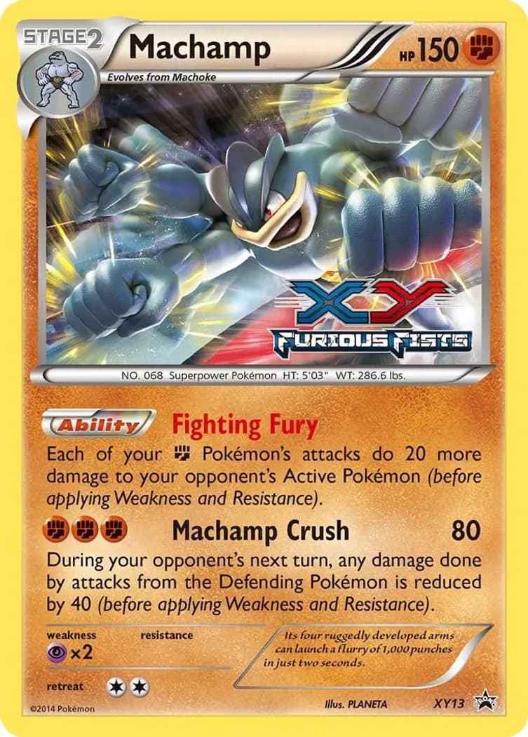 Machamp card front, XY Black Star Promos XY13