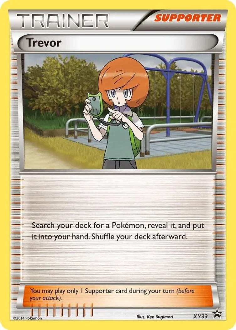 Trevor card front, XY Black Star Promos XY33