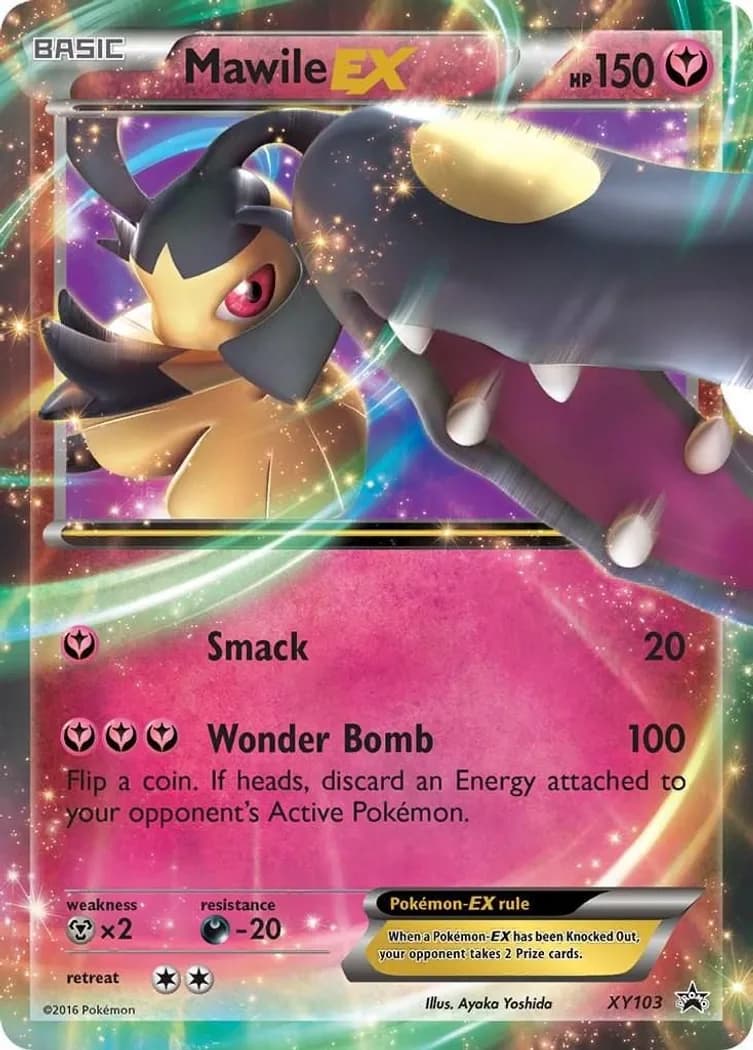 Mawile-EX card front, XY Black Star Promos XY103