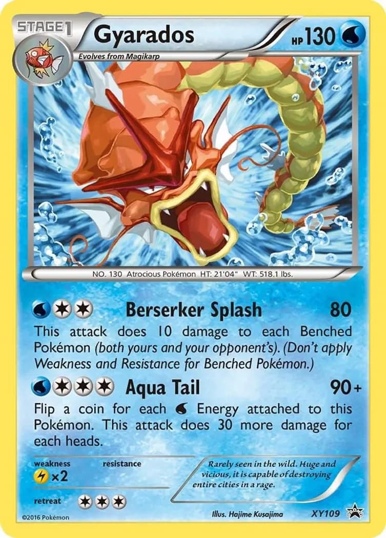 Gyarados card front, XY Black Star Promos XY109