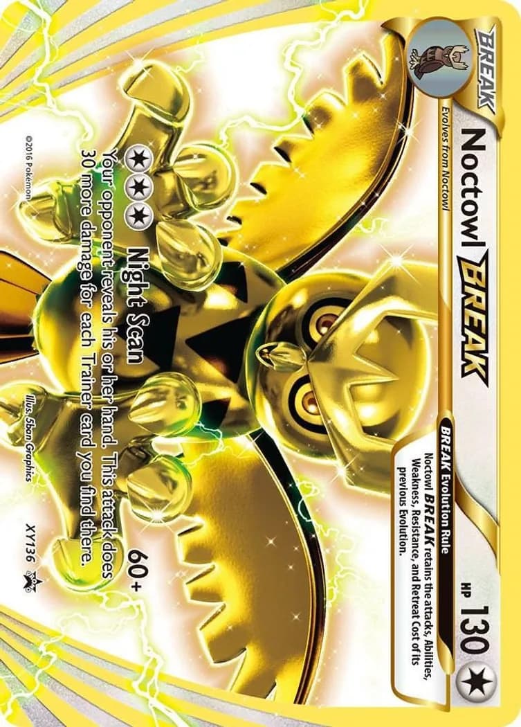 Noctowl BREAK card front, XY Black Star Promos XY136