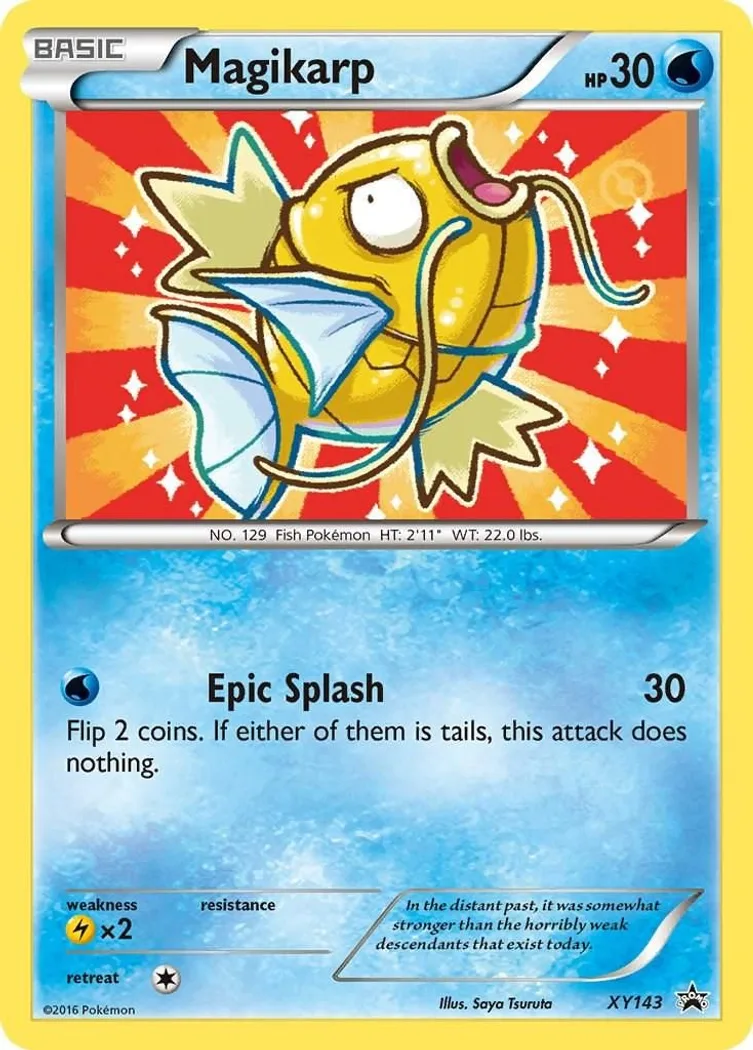 Magikarp card front, XY Black Star Promos XY143