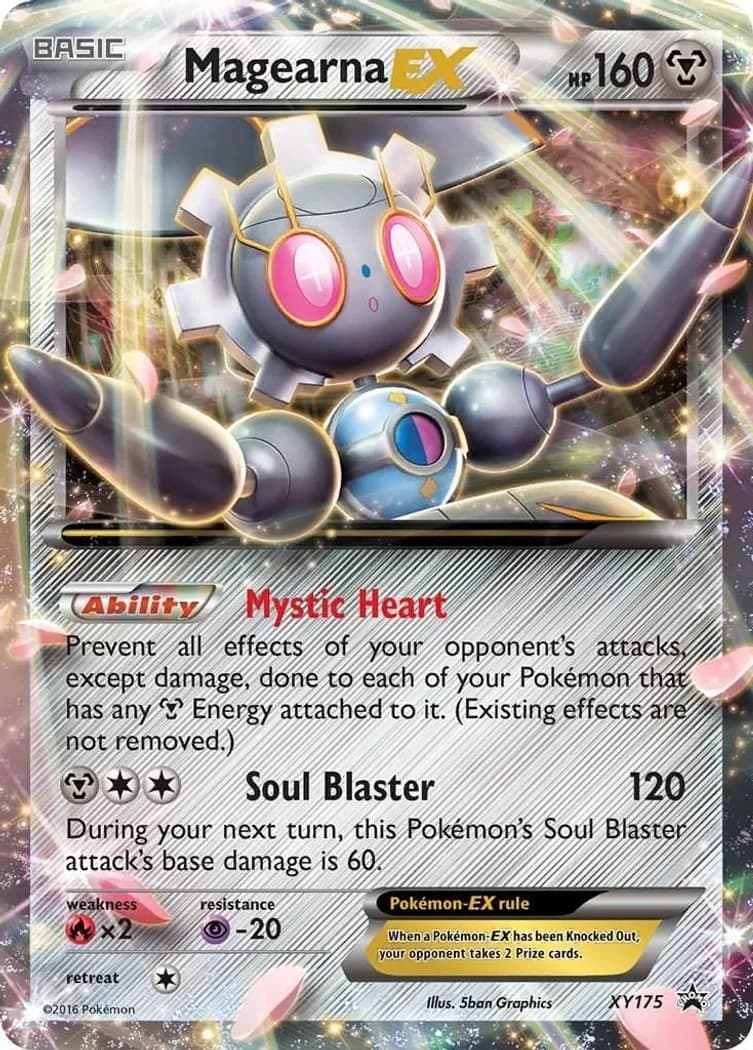 Magearna-EX card front, XY Black Star Promos XY175