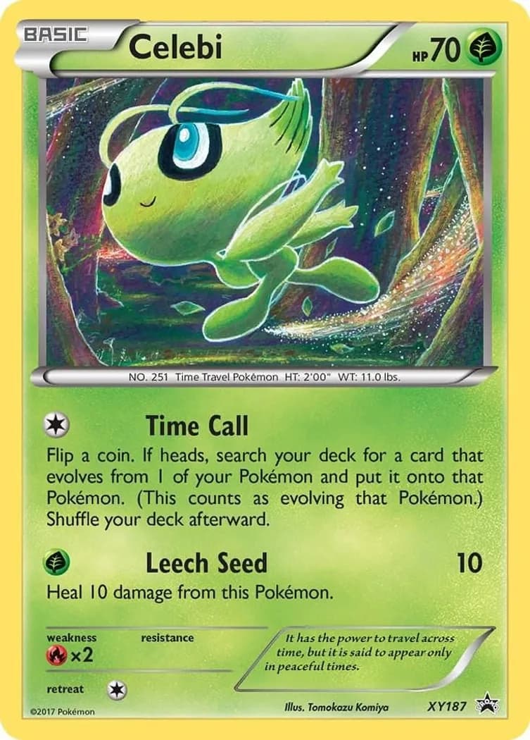 Celebi card front, XY Black Star Promos XY187