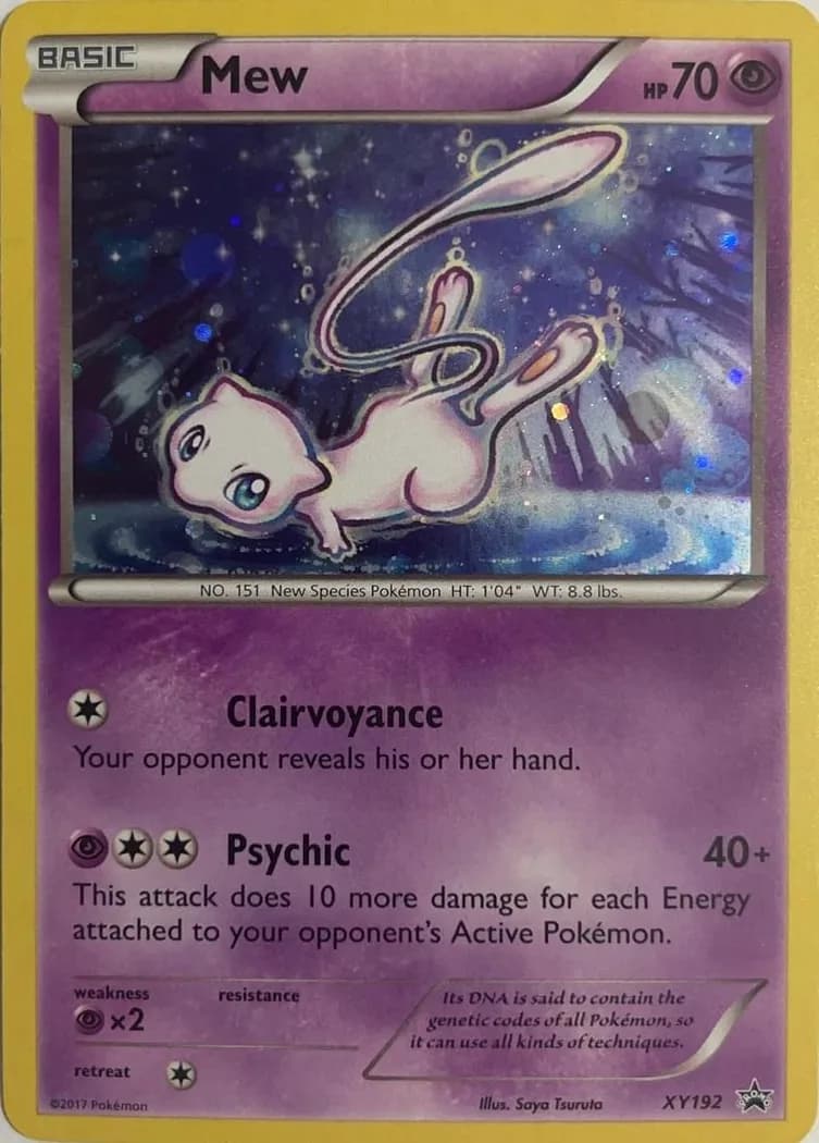 Mew card front, XY Black Star Promos XY192