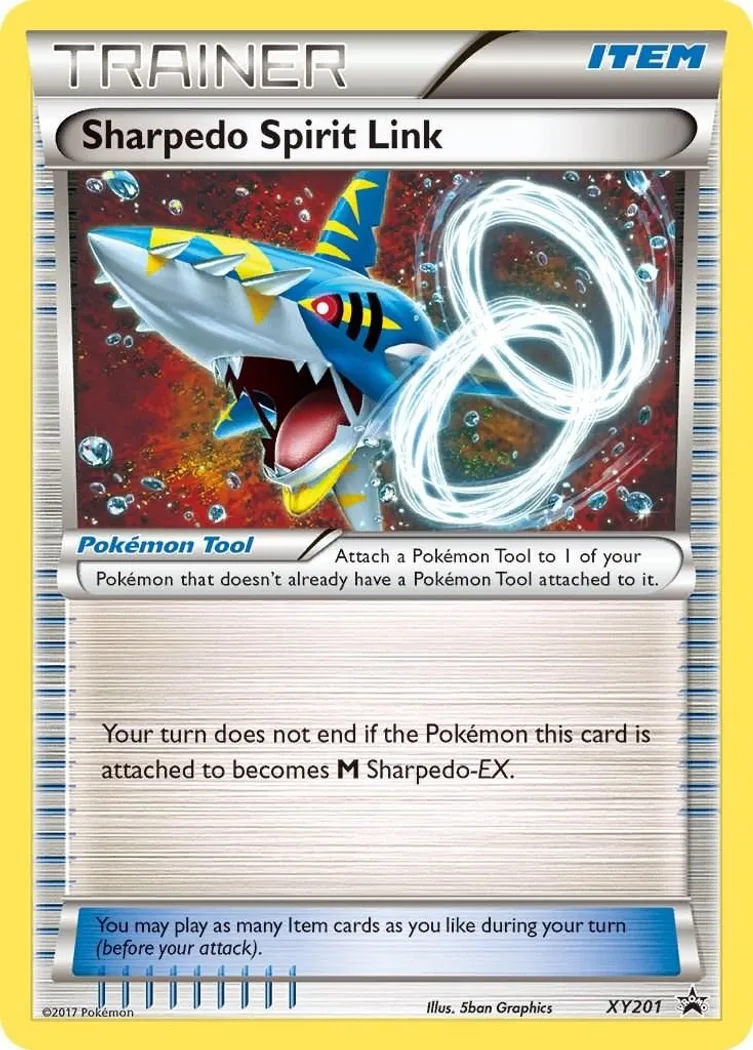 Sharpedo Spirit Link card front, XY Black Star Promos XY201