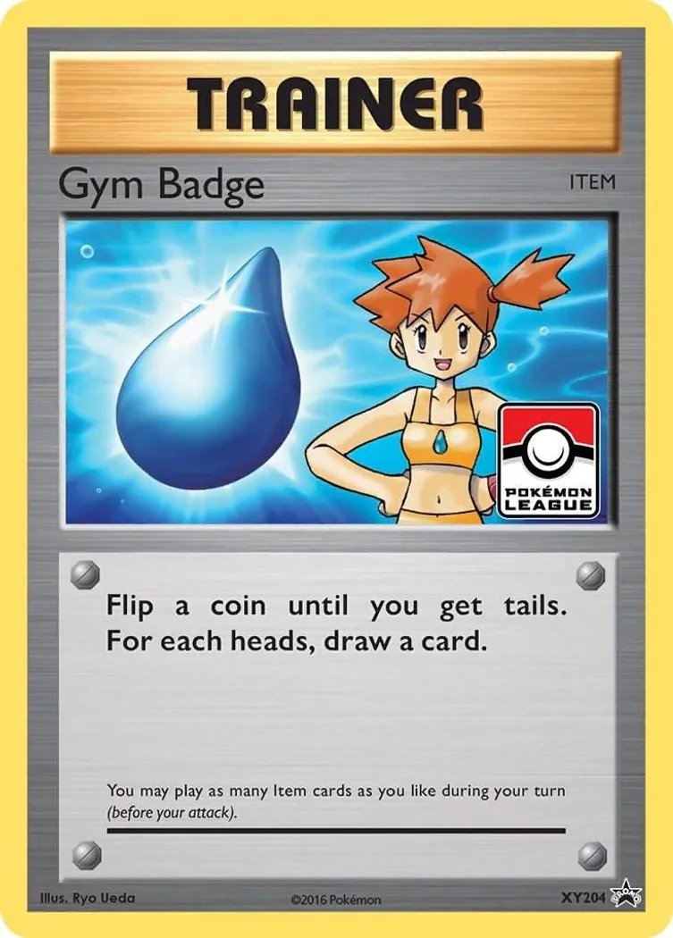 Gym Badge card front, XY Black Star Promos XY204