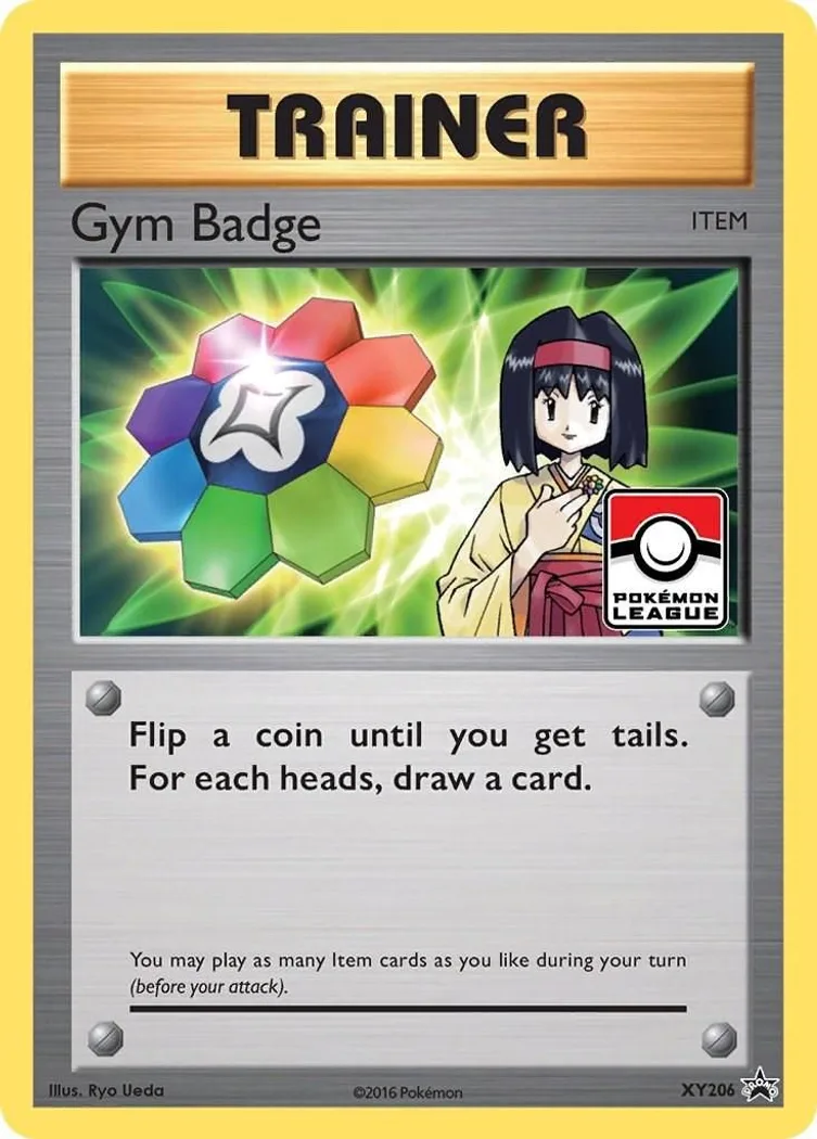 Gym Badge card front, XY Black Star Promos XY206