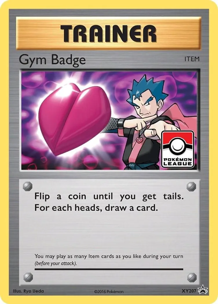 Gym Badge card front, XY Black Star Promos XY207