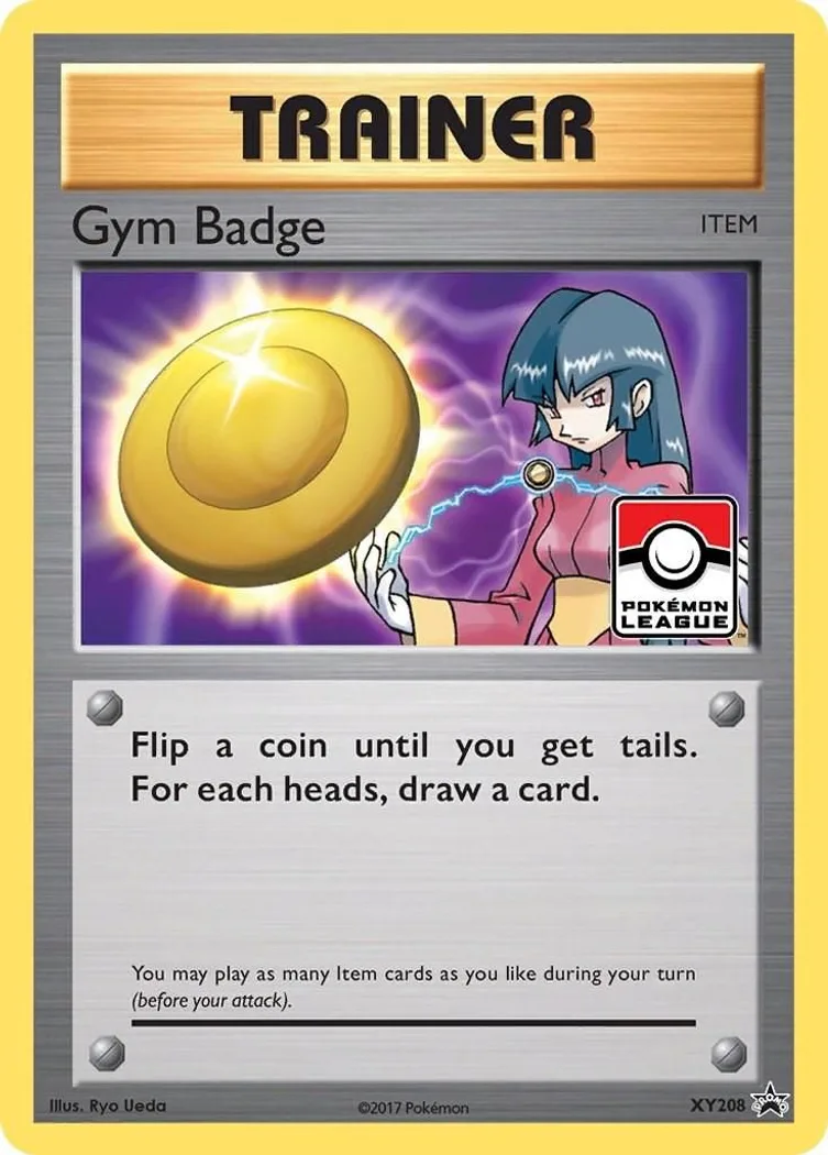 Gym Badge card front, XY Black Star Promos XY208