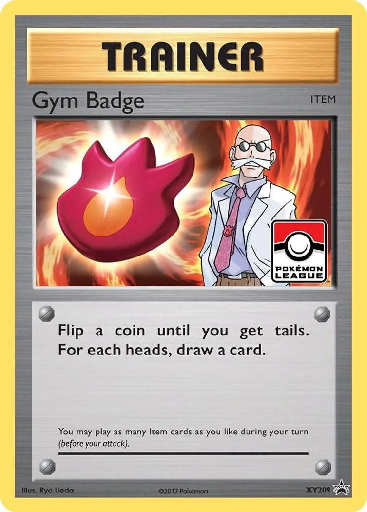 Gym Badge card front, XY Black Star Promos XY209