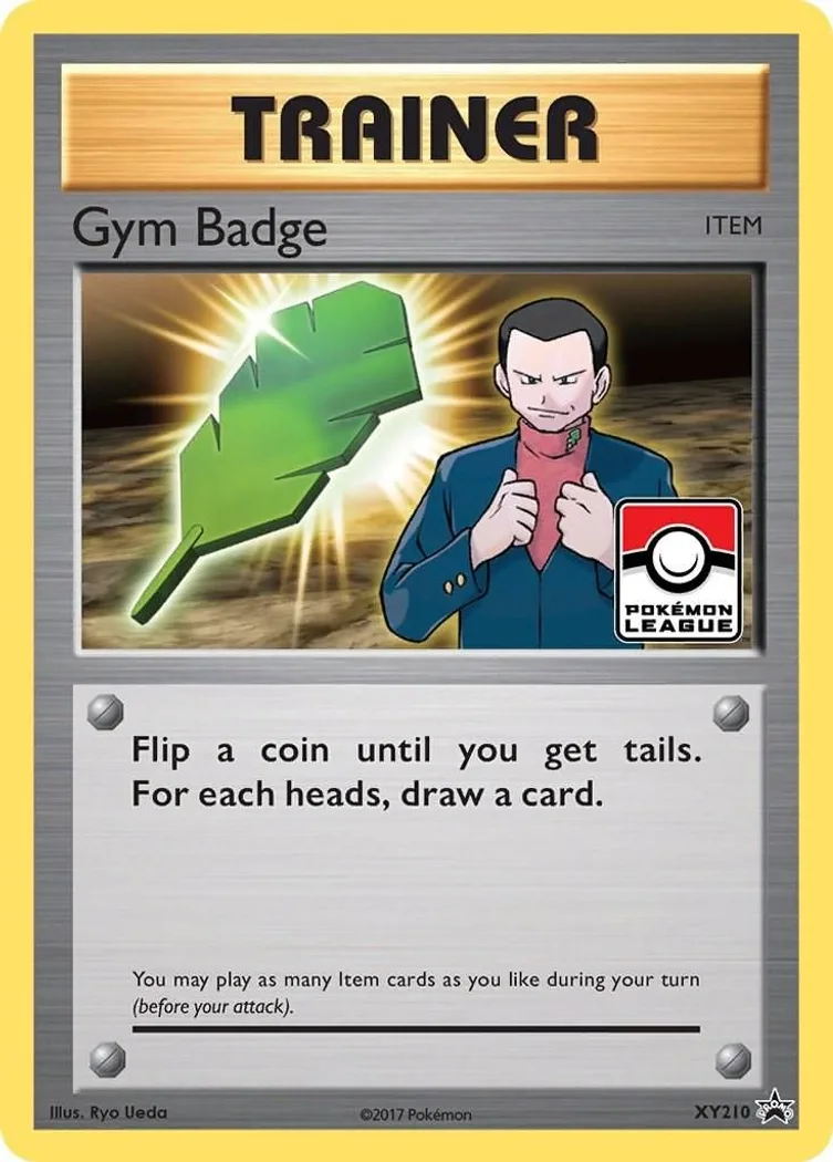 Gym Badge card front, XY Black Star Promos XY210