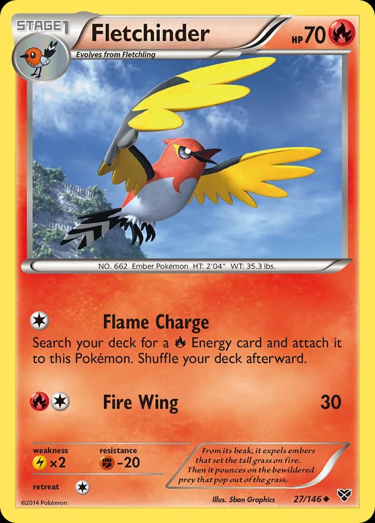XY Fletchinder card front, 27/146