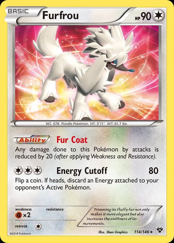XY Furfrou card front, 114/146