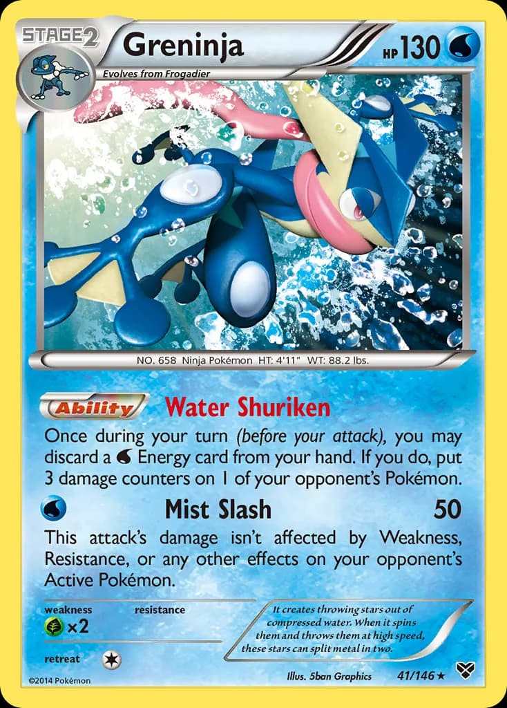 Greninja card front, XY 41/146