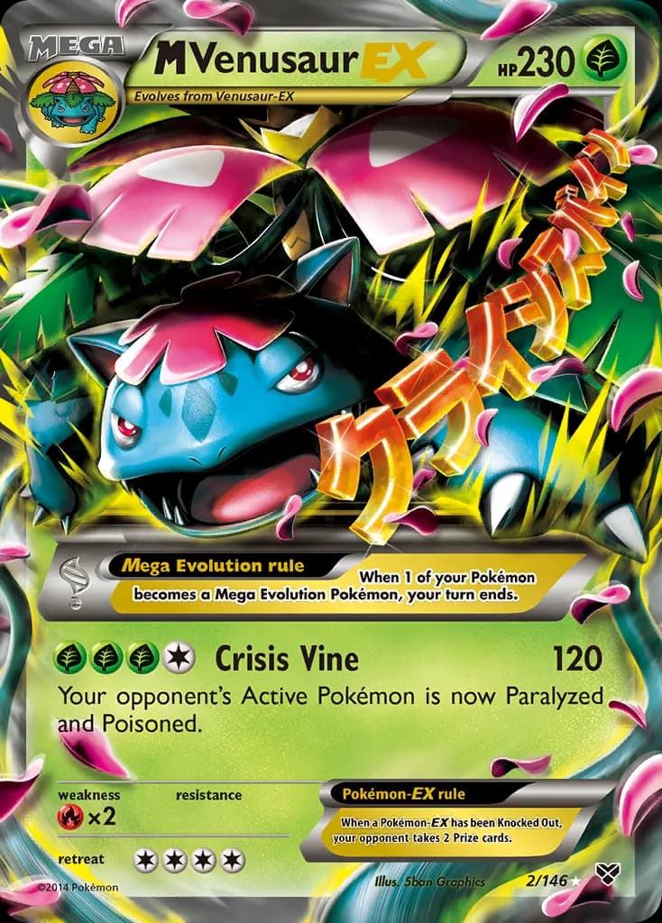 XY M Venusaur-EX card front, 2/146