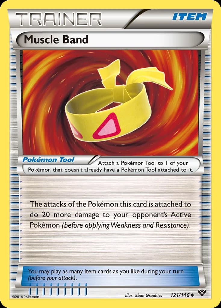 XY Muscle Band card front, 121/146
