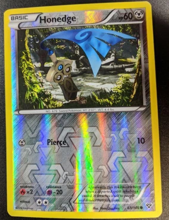 Honedge reverse holo card front, XY 83/146