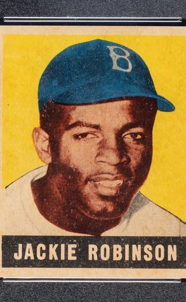 1948 Leaf Jackie Robinson card front