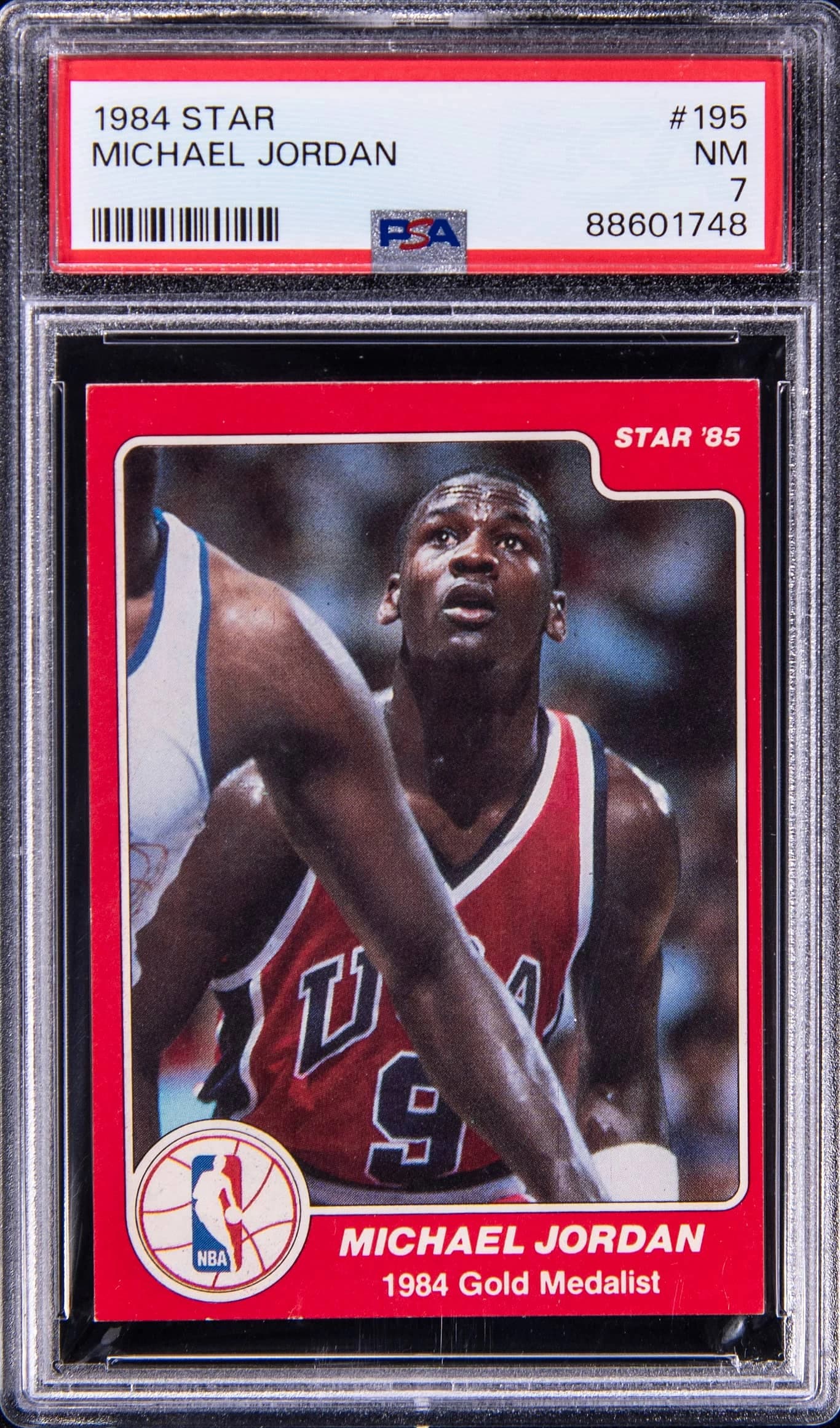 1984-85 Star Company Basketball Olympic Michael Jordan #195 card front